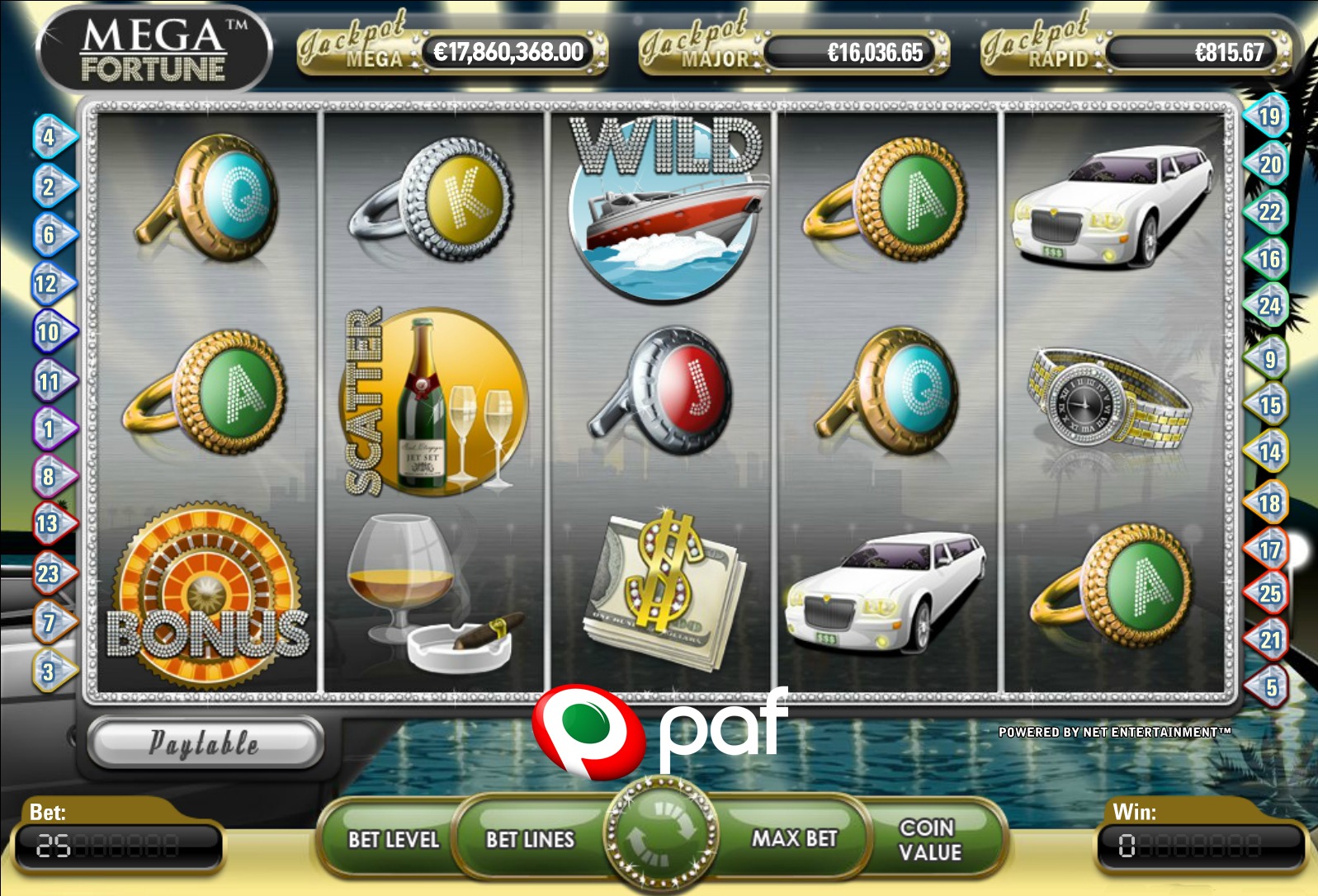 Paf casino online