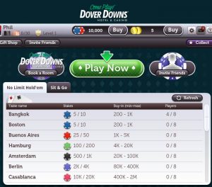 US – Dover Downs launches social poker