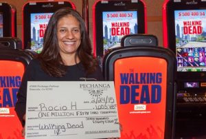 US – Walking Dead slot makes it first millionaire
