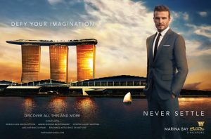 Singapore – Beckham stars in Marina Bay Sands ad