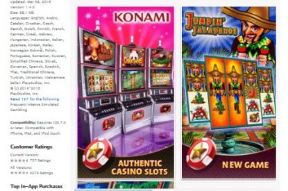 konami casino management system tables