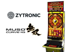 UK – Zytronic supplies J-curved multi-touch technology for Aruze Muso Curve 43 slot