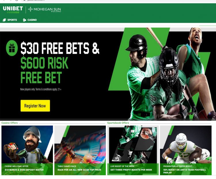 US – Unibet launches first ever professional sports themed casino games in the US