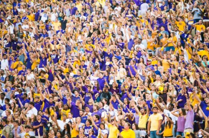 Echipa de atletism LSU la scară 415x275 cm