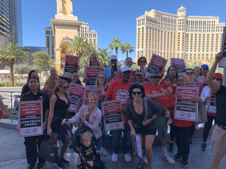 Thousands of Las Vegas workers to picket MGM, Caesars casinos