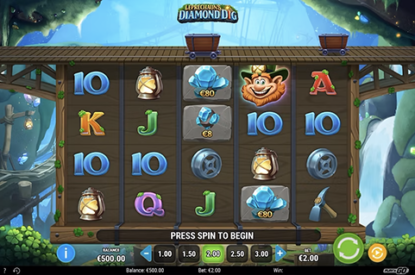 Excavació de diamants del follet