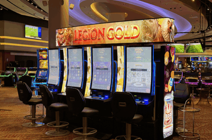 Genting Resorts Birmingham Casino'nun zeminindeki Boom Oyun makineleri