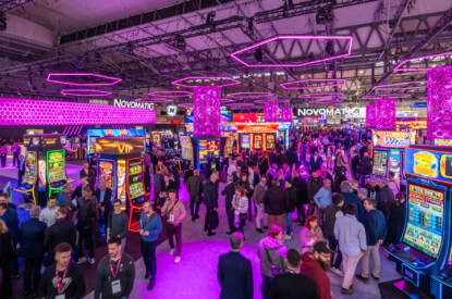 Novomatic's booth at ICE