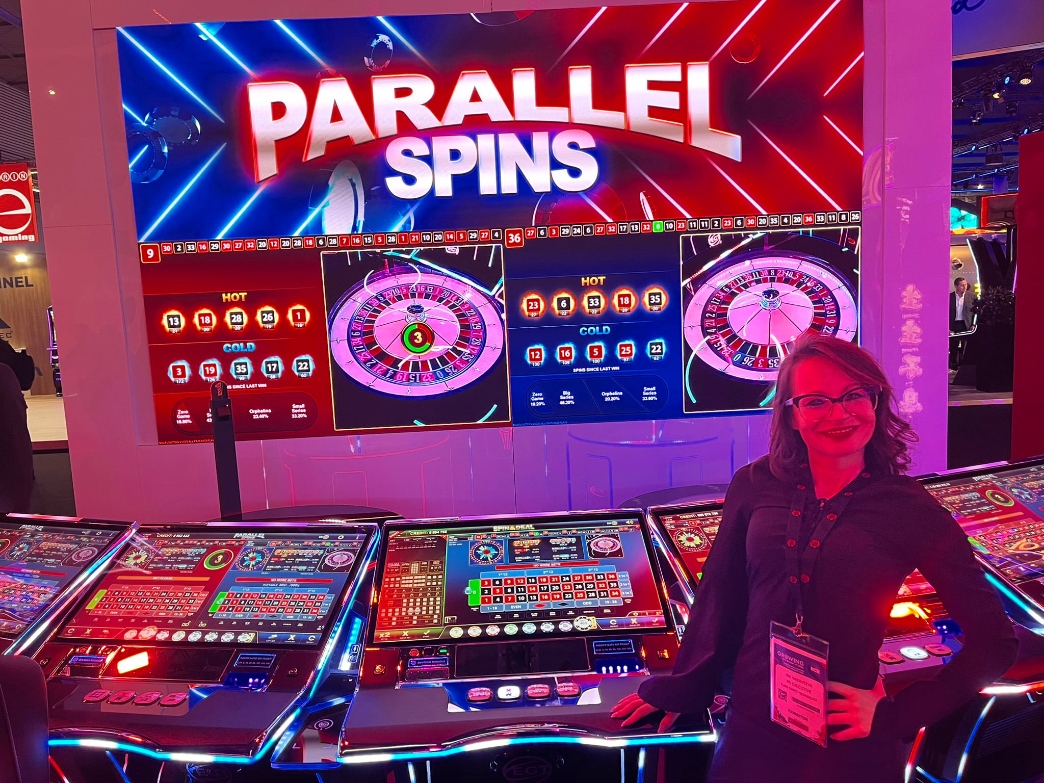 EGT's Ina Makaveena showing Parallel Spins