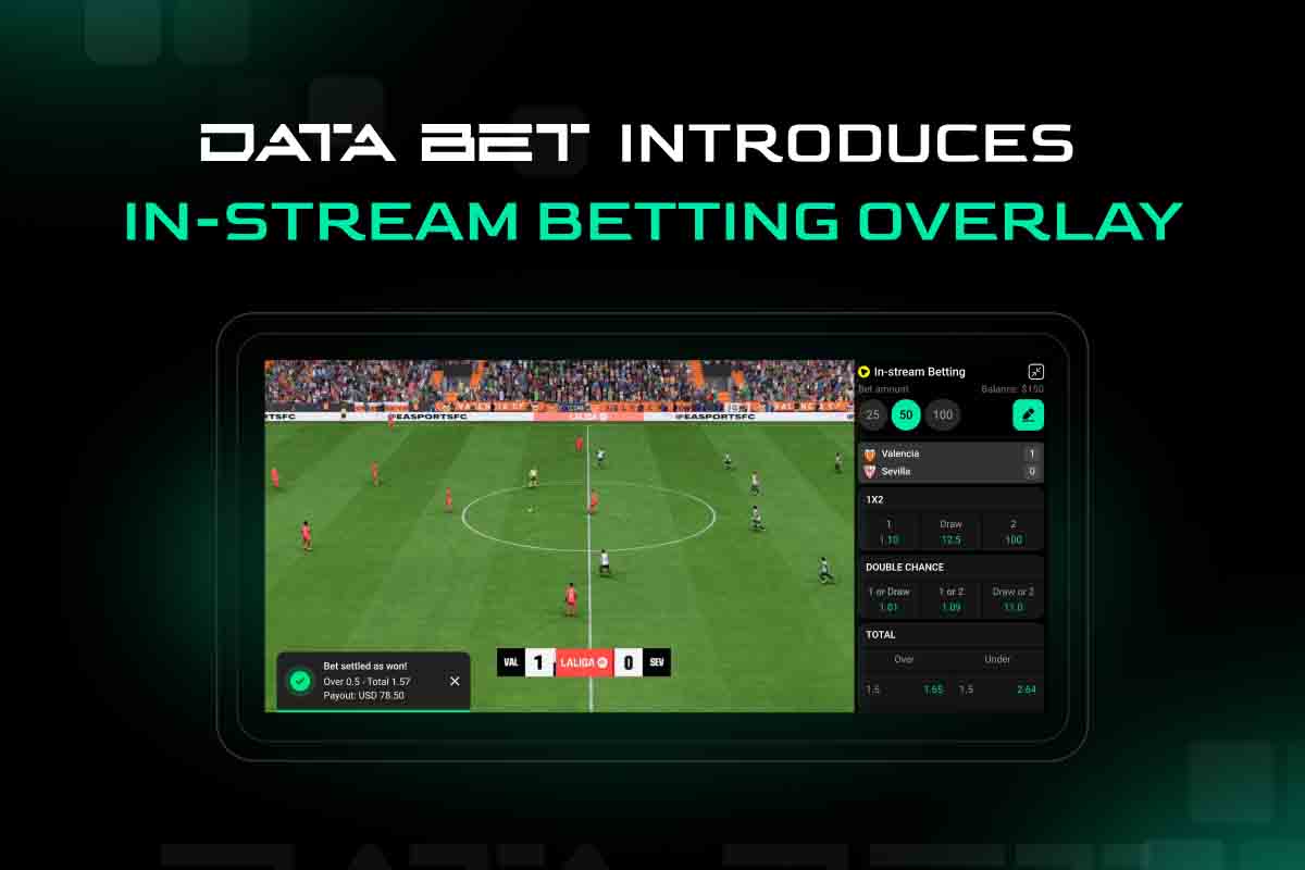 DATA.BET、モバイルのライブ配信画面内で完結する『In-Stream Betting』を提供開始