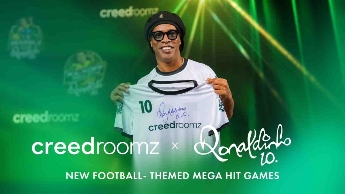 Ronaldinho and CreedRoomz team up
