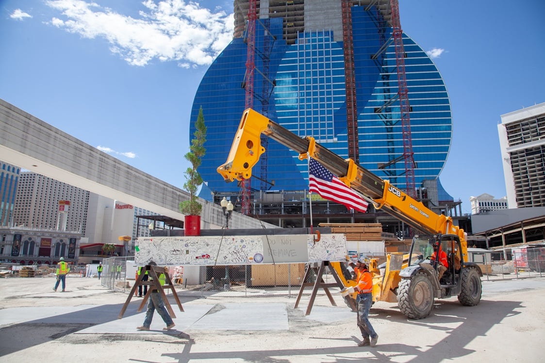 Hard Rock Las Vegas tops off its guitar structure
