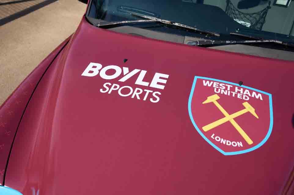 Boyle SPORTS is continuing with its front of shirt sponsorship of West Ham