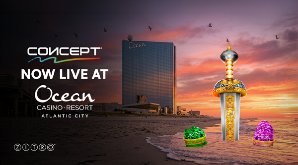Zitro has installed Concept at Ocean Casino Resort