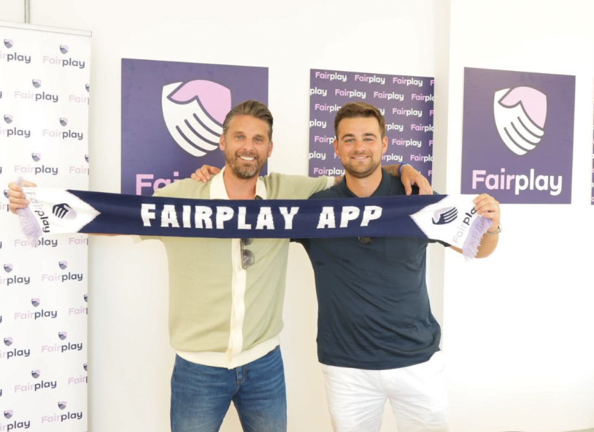 David Bentley with Fairplay's Billy Gowing