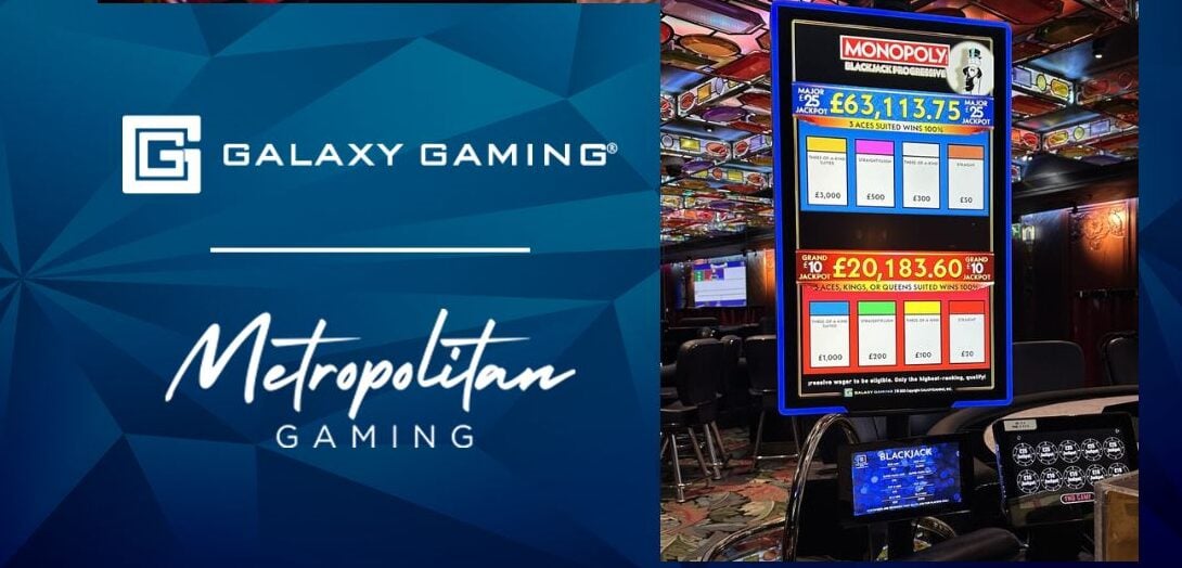 Galaxy Gaming has continued its roll out with Metropolitan of its Monopoly table progressive