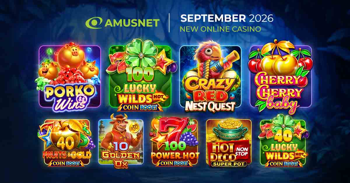 Amusnetが9月の新作ゲーム群を発表、コインブーストシリーズが先頭に立つ多彩なラインナップで市場を活性化へ