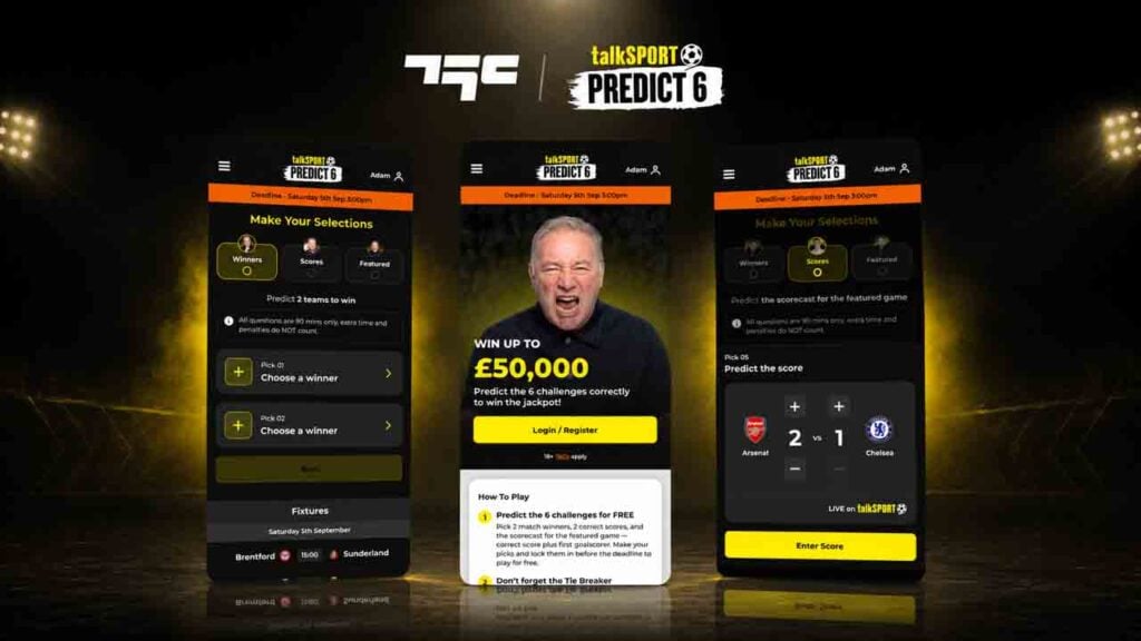 T5C and talkSPORT have launched Predict 6