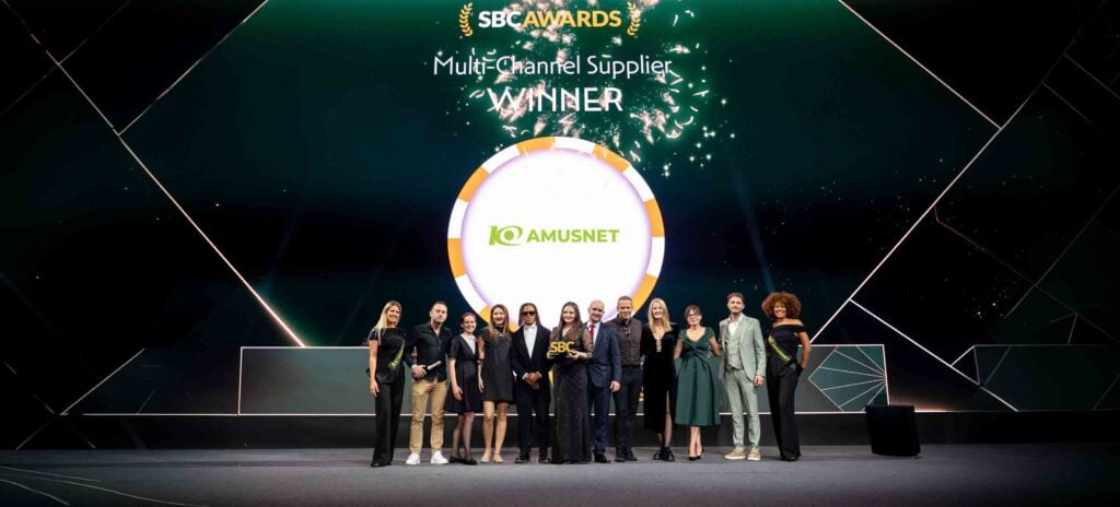 Amusnet won Multi- Channel Supplier at the SBC Awards.