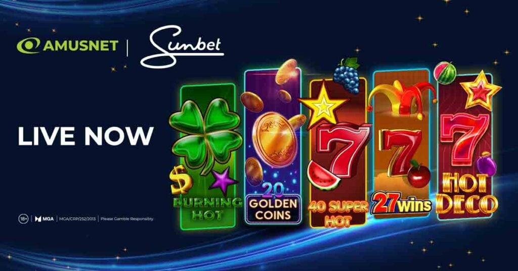 Amusnet has expanded its partnership with SunBet