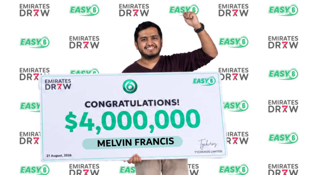 Emirates Draw player wins $4m across five EASY6 tickets