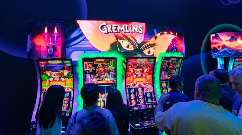 The Gremlins slot at G2E