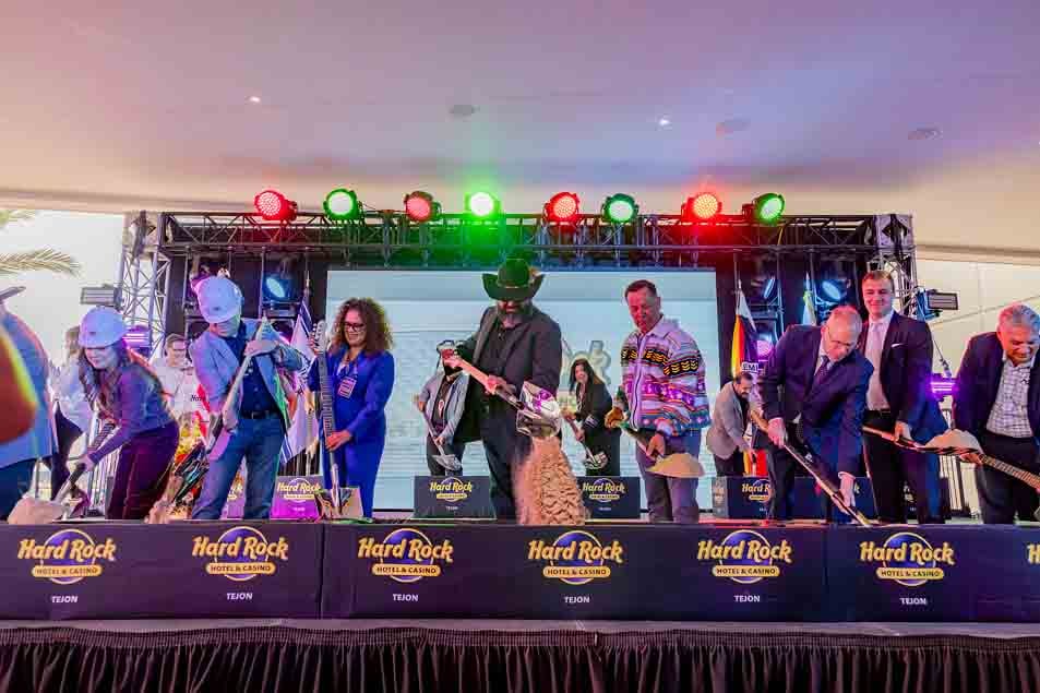 The groundbreaking at Hard Rock Tejon